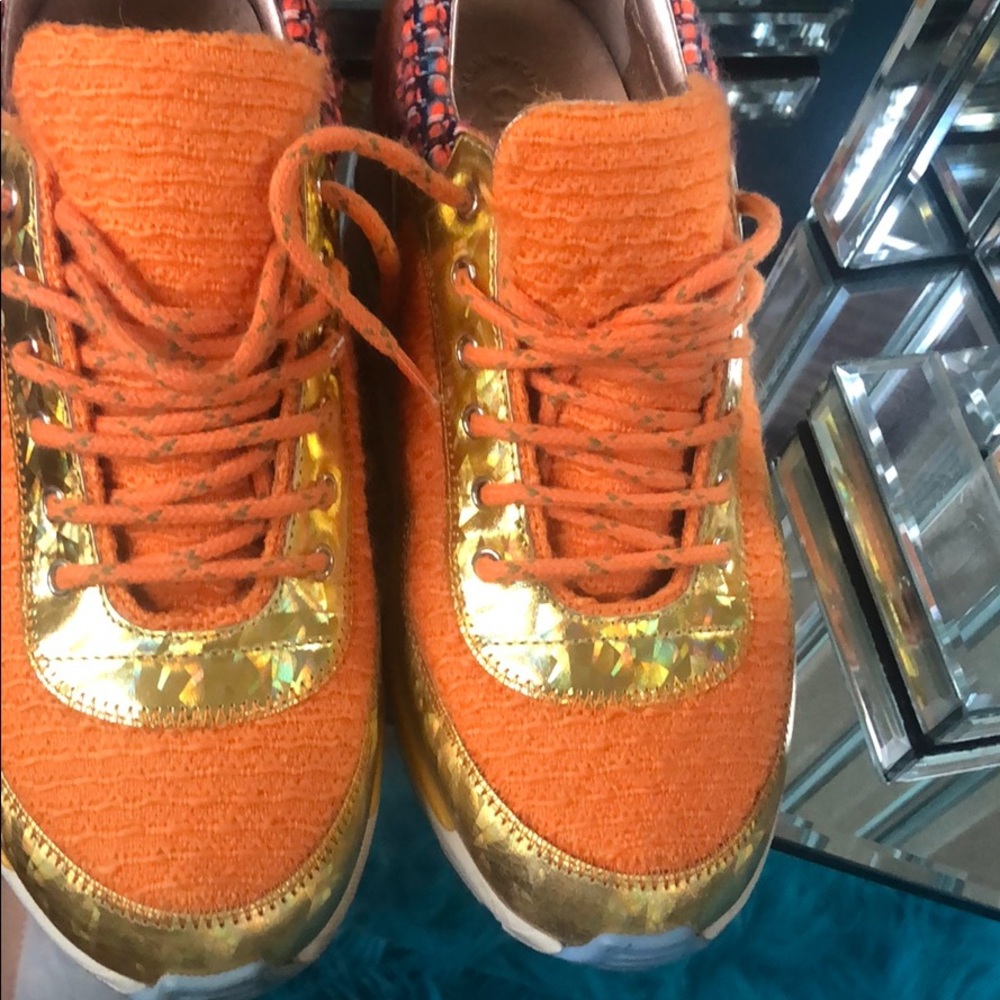 Chanel trainers orange